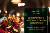 2023 Harvest & 20th Anniversary Celebration Dinner